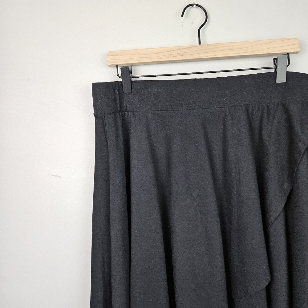 Torrid Ruffle Black Skirt 0 - Picture 2 of 9